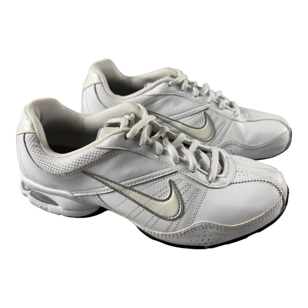 Nike Air Max Women Training Shoes White Silver 366650-111 Size 8